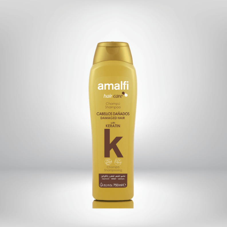 Shampoing à la kératine cheveux abimés Amalfi 750ML 