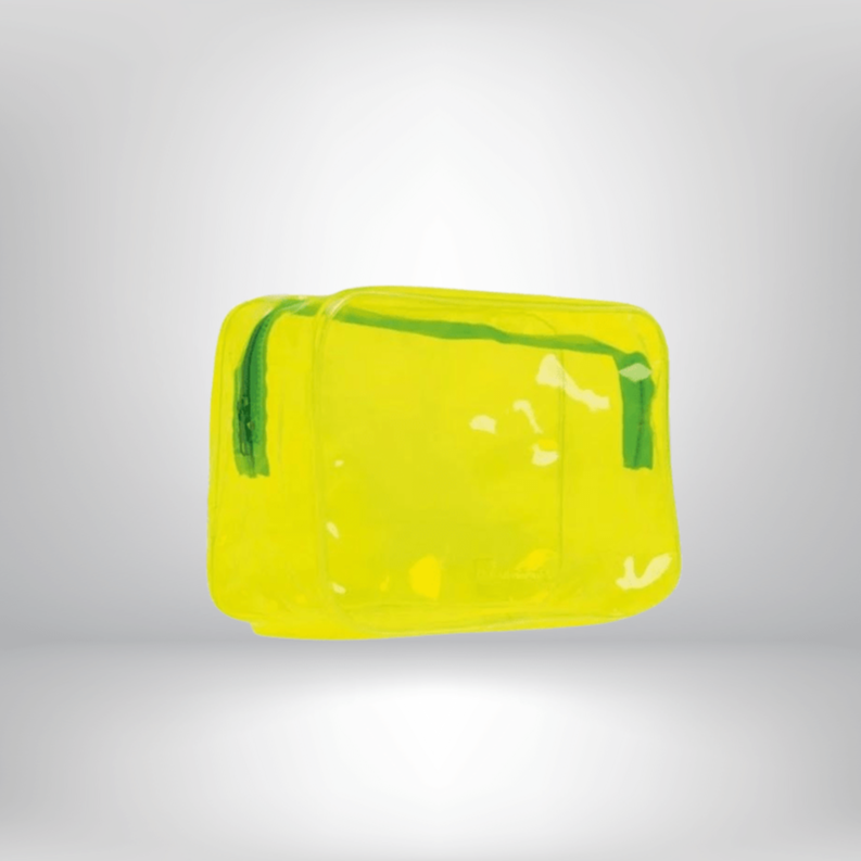 Trousse De Toilette Transparente Neon jaune