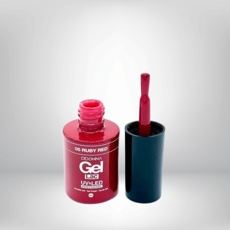  Vernis Gel Semi Permanent D'donna N°5 Rouge Ruby