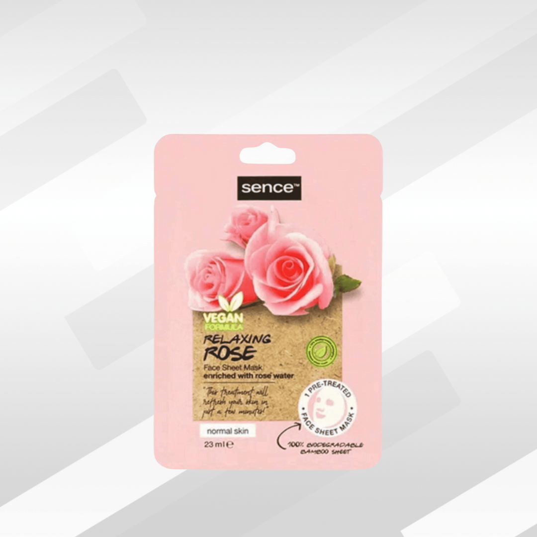 Masque visage extrait eau de rose Sence