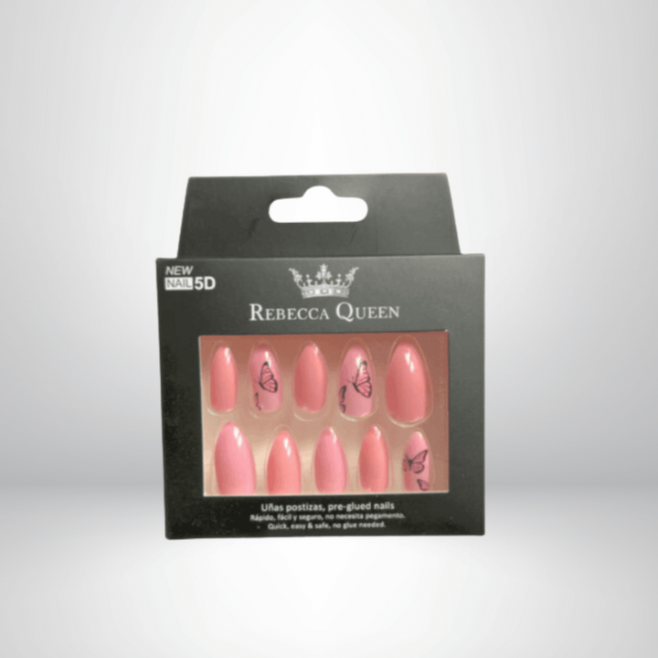 Faux Ongles Rebecca Queen Rose